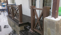 Монтаж террасной доски и ограждений на бетонное крылечко и монтаж ограждений на балкон.